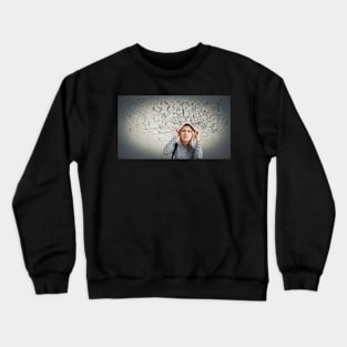 mess in head Crewneck Sweatshirt